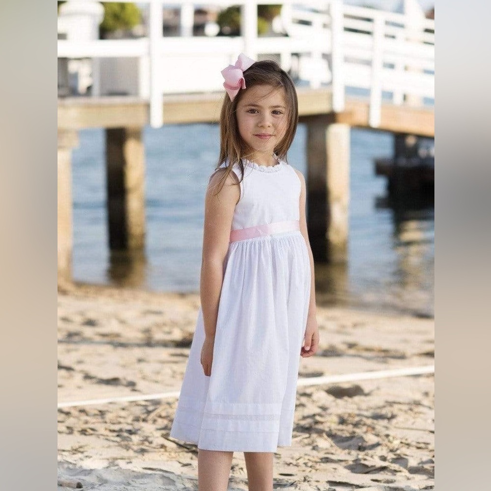 Strasburg White Sleeveless Slip dress